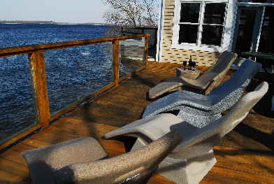 Chairs on the deck