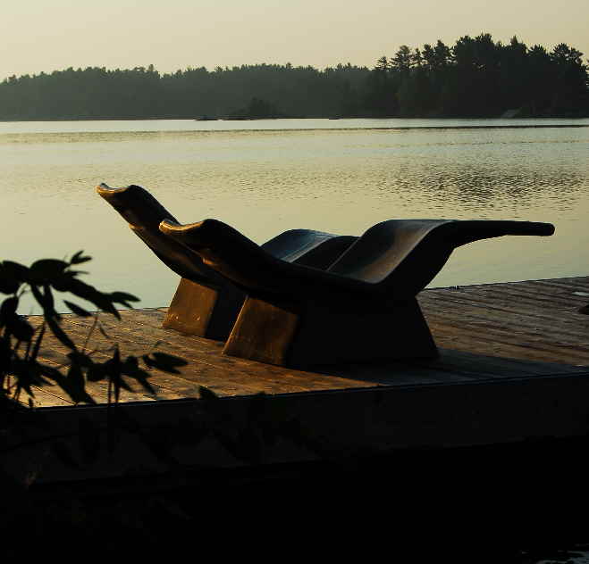 chairs on the dock